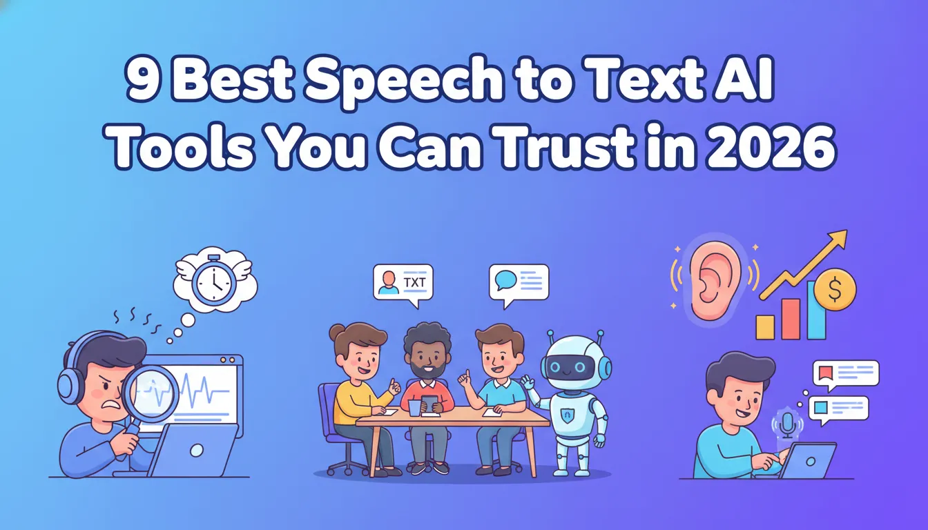 9 Best Speech to Text AI Tools You Can Trust in 2026 | AudioConvert