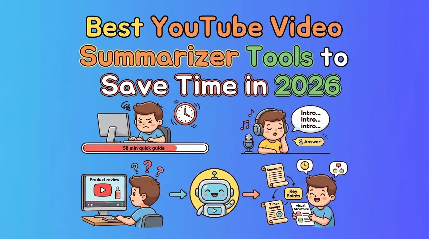 Best YouTube Video Summarizer Tools to Save Time in 2026 | AudioConvert