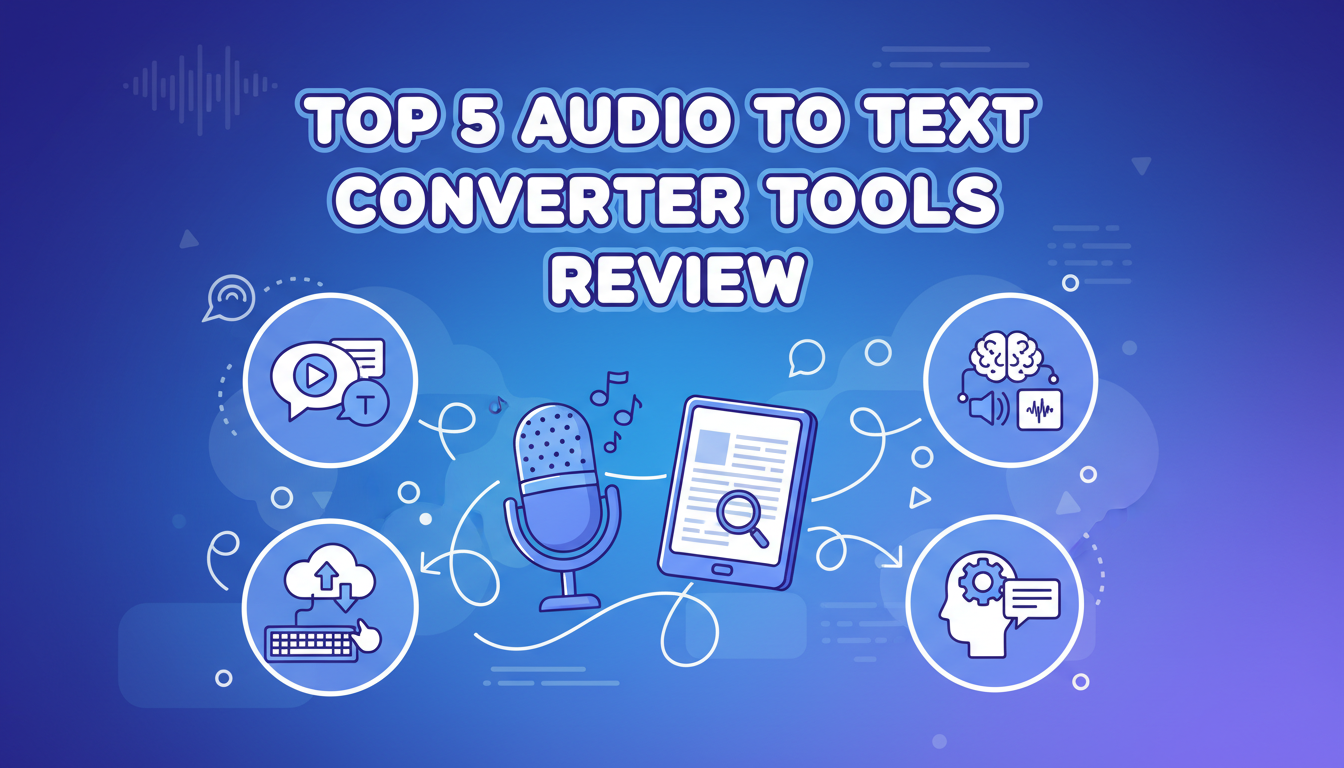 Top 5 Audio To Text Converter Tools Review | AudioConvert